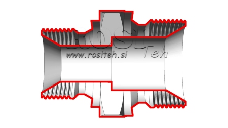 HYDRAULISCHE REDUCER BSP 3/8-M22X1,5