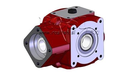 TANDWIELKAST - TANDWIELKAST RT90EC VOOR HYDRAULISCHE MOTOR MP/MR/MS RATIO 3.1:1