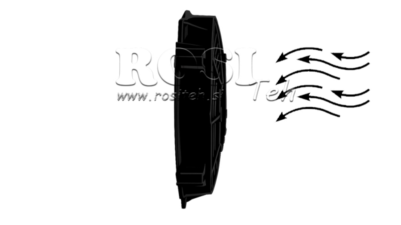 AXIAL VIFTE 255MM PUSH 12V