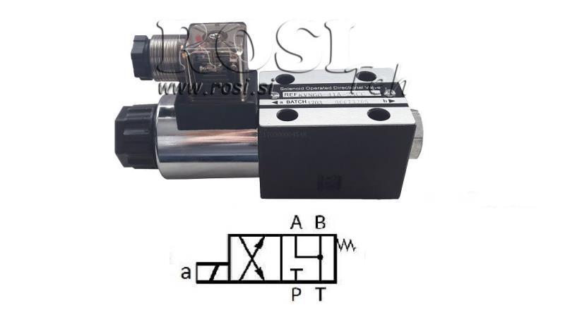 HYDRAULISCHE ELEKTROMAGNETISCHE KLEP CETOP 3 12/24/230V 6A