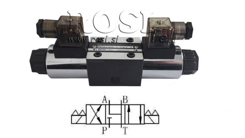 HYDRAULICKÝ ELEKTROMAGNETICKÝ VENTIL CETOP 3 12/24/230V N6