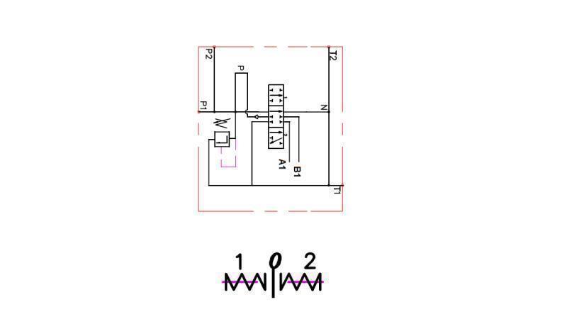 BEDRADINGS DIAGRAM 1xP40 UNIDIRECTIONEEL C1