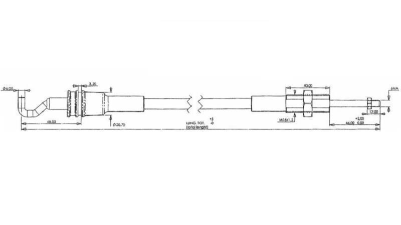VLECHT L=2500 - MORSE-afmetingen